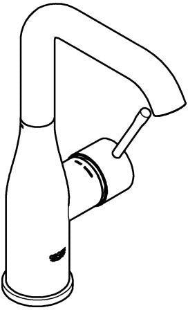 GROHE Essence Einhand-Waschtischbatterie L-Size U-Auslauf mit SilkMove und EcoJoy