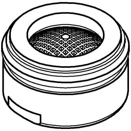 GROHE Siebeinsatz 45220 chrom – Ersatzteil mit M20 x 1,0 Anschluss und 8,3 l/min Durchfluss
