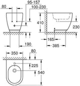 GROHE Essence Standbidet 39575 Keramik alpinweiß mit PureGuard und HyperClean