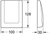GROHE Abdeckplatte Classic 43048 für Urinal – mattchrom, hochwertige Betätigungsplatte