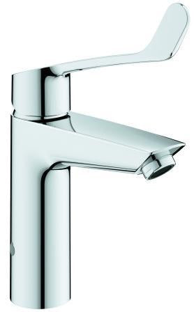 GROHE Eurosmart Professional Waschtischarmatur M-Size mit Verbrühschutz und langem Hebel, Chrom