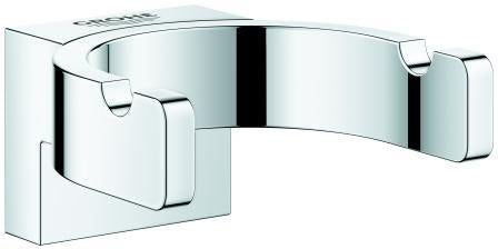 GROHE Selection Doppelter Bademantelhaken – Chrom, verdeckte Befestigung, Metall