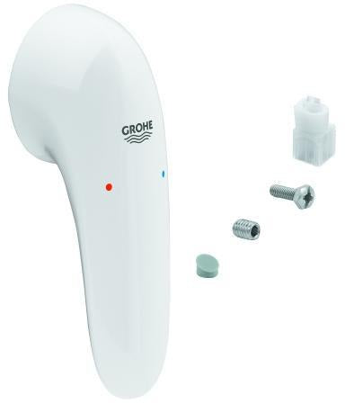 GROHE Hebel 46955 Chrom – Armaturengriff für Zwei-Loch-Waschtischbatterie mit 35 mm Kartusche
