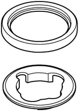 GROHE Rosette 48603 für Waschtischbatterien ohne Zugstange, rund, Chrom
