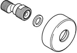 GROHE S-Anschluss 12662 Chrom – 1/2" x 3/4" mit Schalldämpfer und Rosette
