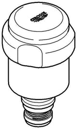 GROHE Oberteil 41818 WAS-Griff DN15 mit Rückflussverhinderer – chrom
