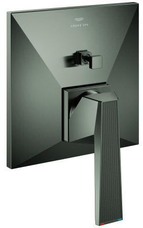 GROHE Allure Brilliant Private Collection Einhand-Wannenbatterie mit Rändelstruktur, Chrom