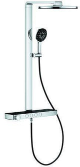 GROHE Rainshower Aqua Pure Duschsystem mit Thermostatbatterie, 360 mm Kopfbrause, Chrom