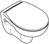GROHE Wand-Tiefspül-WC-Set Bau Keramik 39351 mit WC-Sitz soft close alpinweiß – spülrandlos