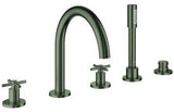 GROHE Atrio 5-Loch-Wannen-Kombination 29408 mit Kreuz-Griffen in Chrom