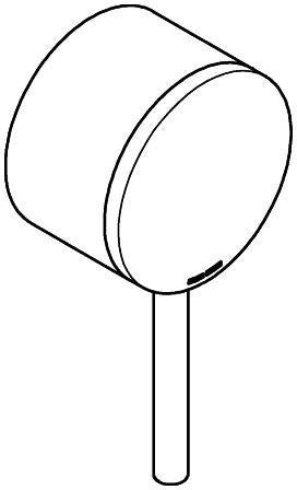 GROHE Hebel 48443 für Einhand-Wannen- oder Brausebatterien in Chrom – Metall, LongLife Oberfläche