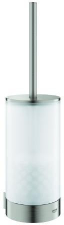 GROHE Selection WC-Bürstengarnitur Glas/Chrom – Wandmontage mit verdeckter Befestigung