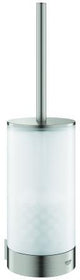 GROHE Selection WC-Bürstengarnitur Glas/Chrom – Wandmontage mit verdeckter Befestigung