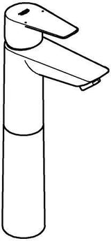 GROHE BauEdge Einhand-Waschtischbatterie XL-Size – chrom, glatter Körper, EcoJoy