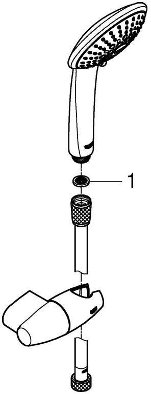 GROHE Euphoria 110 Champagne Wandhalterset – 3 Strahlarten, 17 l/min, verstellbar, chrom
