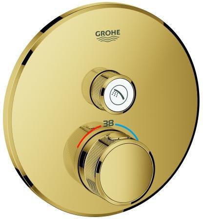 GROHE Grohtherm SmartControl Unterputz-Thermostat 1 Absperrventil rund hard graphite