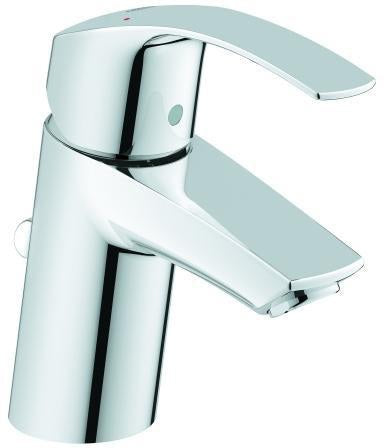 GROHE Eurosmart Standard Einhand-Waschtischbatterie S-Size Chrom mit SilkMove und EcoJoy