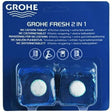 GROHE Fresh WC-Dufttabs 2 x 50 g – Reinigung, Entkalkung & Frische bei jeder Spülung