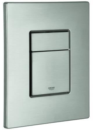 GROHE Abdeckplatte 42371 mit Drucktaste – Chrom, WC-Betätigungsplatte