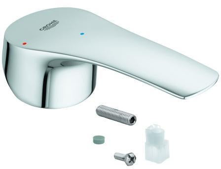 GROHE Hebel 48540 für Eurosmart Einhebelmischer – Chrom, mit rot/blauer Temperaturanzeige
