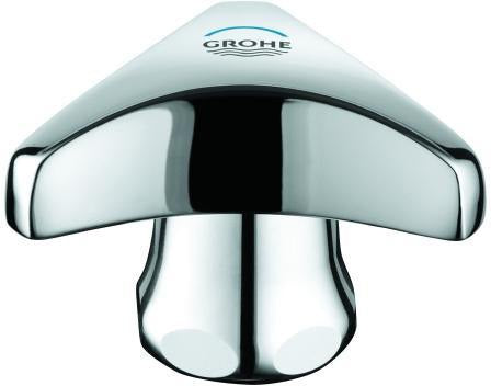 GROHE Griff Trecorn 45080 1/2 Zoll Markierung blau mit Kappe chrom – Armaturengriff
