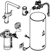 GROHE Red Duo Spültisch-Einhandmischer L-Auslauf mit Boiler und Filter – kochendes Wasser
