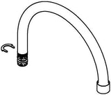GROHE C-Auslauf 13371 für Eurosmart Spültischbatterie Wandmontage Chrom