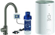GROHE Red Mono Standventil mit Boiler M-Size – 100°C kochendes Wasser, hard graphite gebürstet