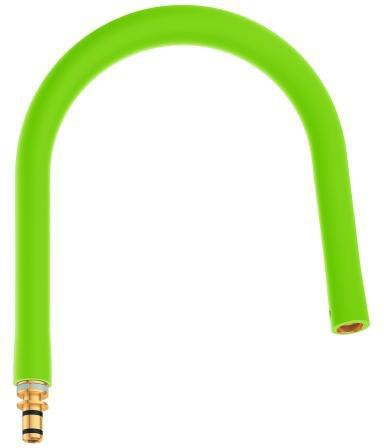 GROHE Schlauchauslauf 30321 für Essence Küchenarmatur – Flexibler C-Auslauf mit Profibrause in Dunkelbraun