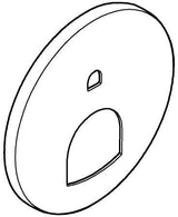 GROHE Rosette 49118 rund für Einhandmischer-Fertigmontagesets mit 2-Wege Umstellung, Chrom