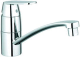 GROHE Eurosmart Cosmopolitan Spültisch-Einhandmischer für Vor-Fenster-Montage, flacher Auslauf, Chrom