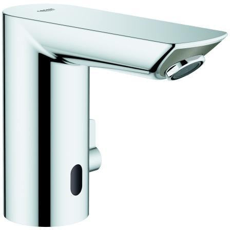 GROHE Bau Cosmopolitan E Infrarot-Elektronikbatterie für Waschtisch, Chrom, mit Mischung und 230 V Netzbetrieb