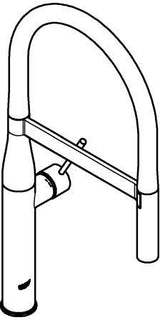 GROHE Essence Einhand-Spültischbatterie mit ausziehbarer Profibrause supersteel