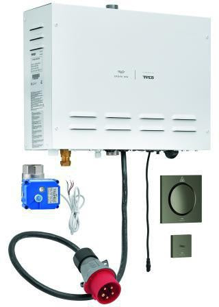 GROHE F-digital Deluxe Dampfgenerator 100751 – 9,9 kW, 400 V, für Kabinen bis 16 m³, satin graphite