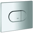 GROHE Abdeckplatte 42379 mit Drucktaste in Chrom – Zubehör für WC-Betätigung
