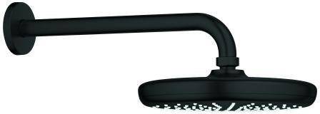 GROHE Tempesta 210 Kopfbrauseset 286 mm, 1 Strahlart, matt black, 8,5 l/min