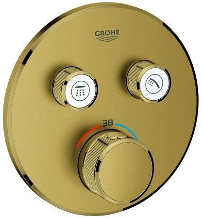 GROHE Grohtherm SmartControl Unterputz-Thermostat 2 Absperrventile hard graphite