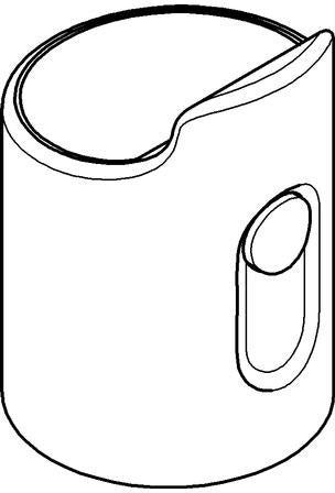 GROHE Griff 47920 Chrom – Verchromter Kunststoffgriff mit Temperatursperre für Sanitär-Armaturen