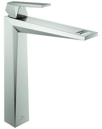 GROHE Allure Brilliant Private Collection Einhand-Waschtischbatterie XL-Size mit Rändelstruktur, Chrom
