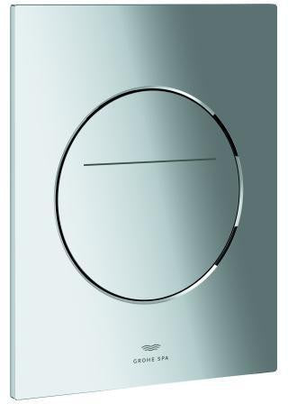 GROHE Arena Aqua Tiles WC-Betätigung 2-Mengen rund chrom 201x160 mm