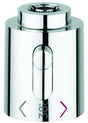 GROHE Temperaturwählgriff 06676 für Atrio Thermostat – Chrom, Kunststoff verchromt, mit 38°C-Sperre