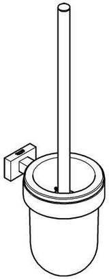 GROHE Essentials Cube WC-Bürstengarnitur Wandmontage Metall Chrom 40513_1