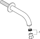 GROHE Atrio Wanneneinlauf Wandmontage – Auslauf mit Mousseur, Ausladung 171 mm, Chrom