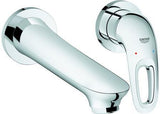 GROHE Eurostyle 2-Loch-Waschtischbatterie Wandmontage Fertigmontageset Chrom