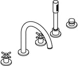 GROHE Atrio 5-Loch-Wannen-Kombination 29408 mit Kreuz-Griffen in Chrom