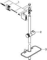 GROHE Rainshower SmartActive Brausestange 900 mm Chrom – mit Gleiter und Ablage