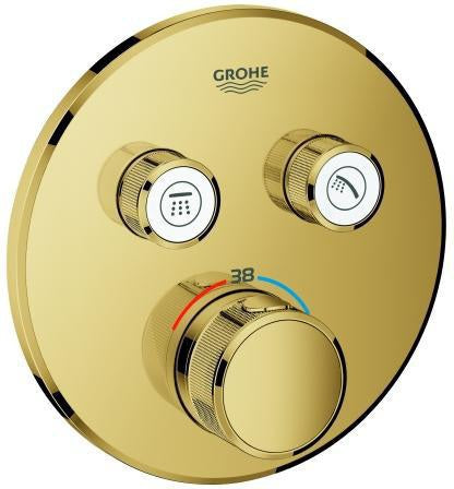 GROHE Grohtherm SmartControl Unterputz-Thermostat 2 Absperrventile hard graphite