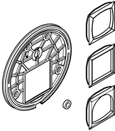 GROHE Montageplatte 48438 für Einhandmischer-Fertigmontagesets mit 2-Wege Umstellung