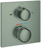 GROHE Allure Thermostat-Wannenbatterie Fertigmontageset cool sunrise gebürstet
