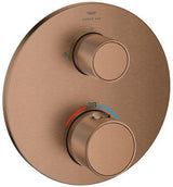 GROHE Atrio Private Collection Thermostat-Brausebatterie mit 2-Wege-Umstellung und Knopfbetätigung, Chrom